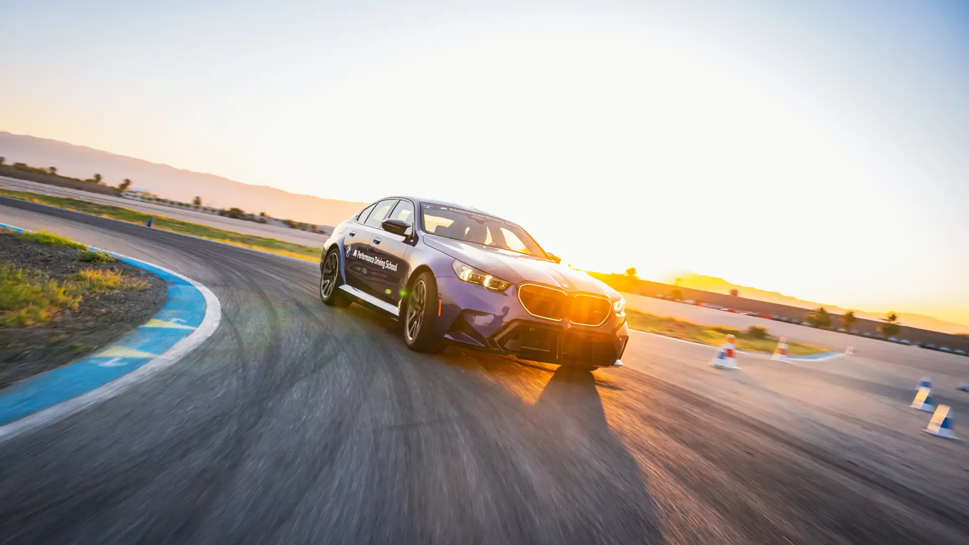 BMW M5 sunrise