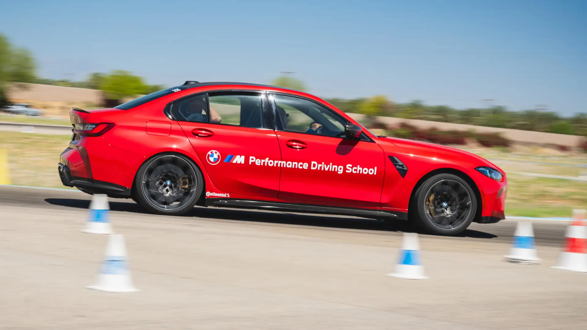 Toronto Red BMW M3 on track in Thermal